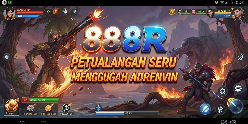 Tampilan gameplay 888R dengan petualangan mendebarkan dan tantangan seru.