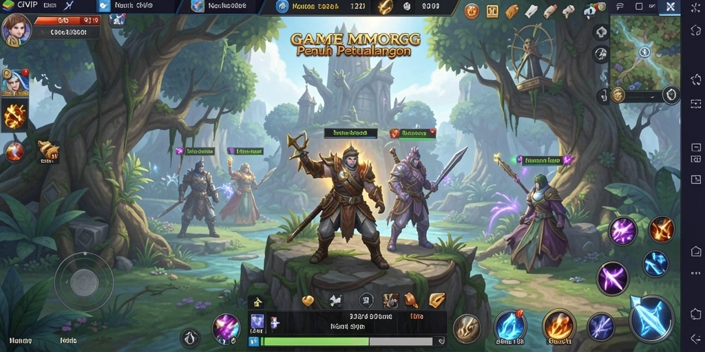 Screenshot gameplay C8VIP menampilkan suasana petualangan seru dalam MMORPG.