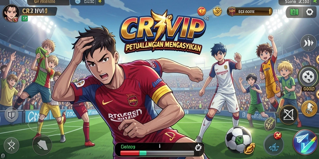 Tampilan gameplay seru dan grafis memukau dalam CR7VIP.