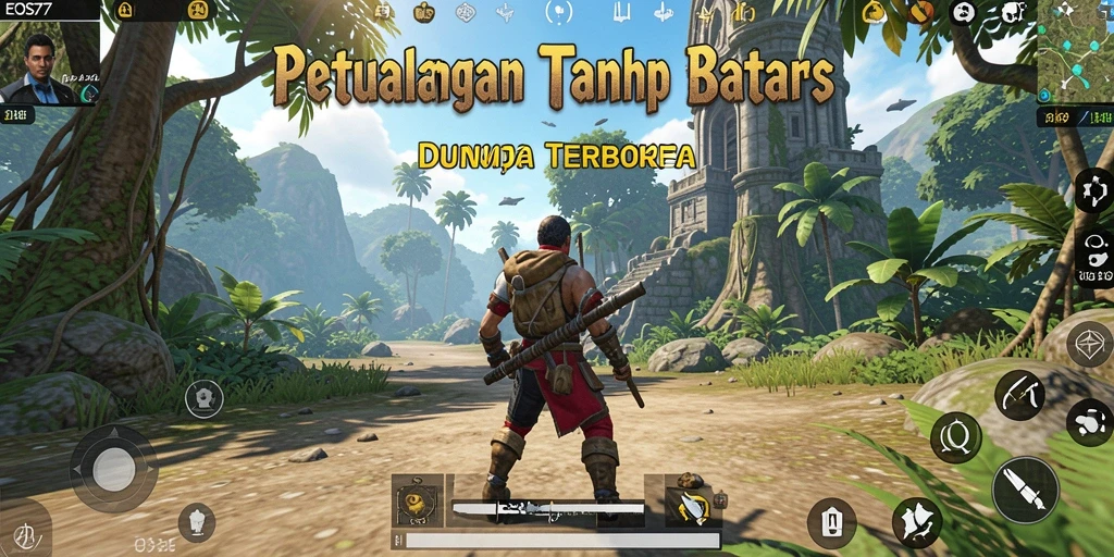 Gameplay Open World yang luas dan menakjubkan di EOS77.