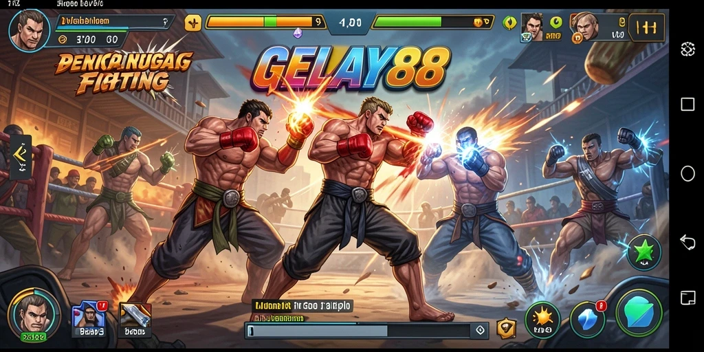 Gameplay seru dan intens dengan pertarungan karakter epik di GELAY88.