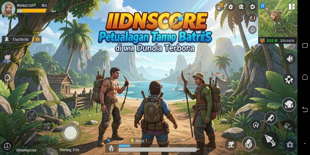 Tampilan gameplay mendebarkan dari dunia terbuka IDNSCORE.