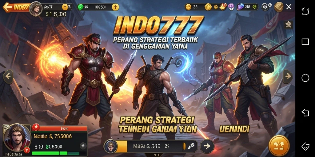 Tampilan gameplay petualangan strategi yang seru dan mendebarkan.