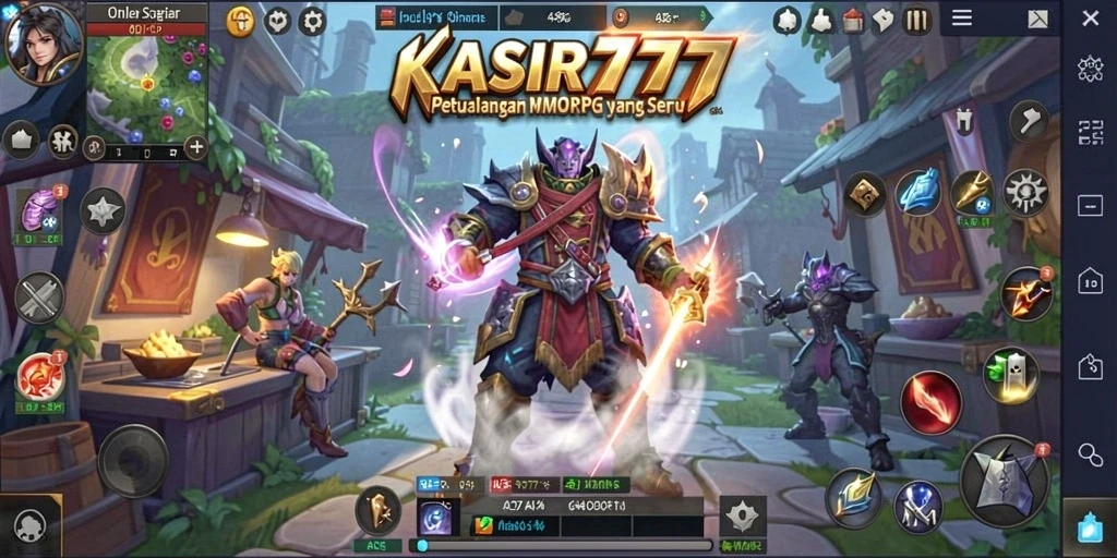 Screenshot gameplay KASIR777 dengan aksi pertarungan yang seru.