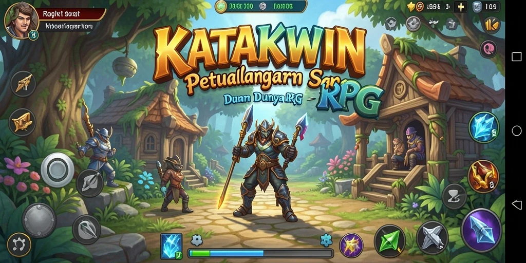Gameplay RPG KATAKWIN yang menegangkan dan mengasyikkan.