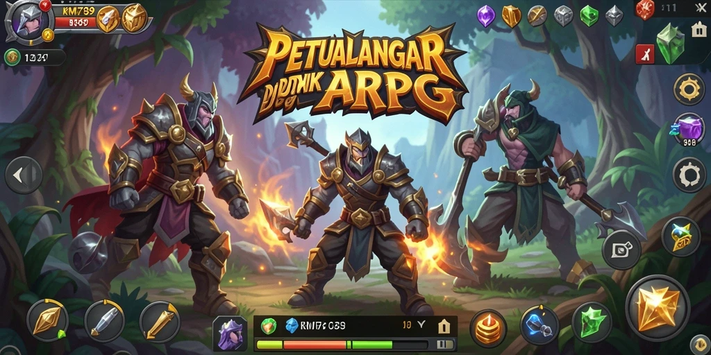 Tampilan menakjubkan dari gameplay ARPG dalam KM789.
