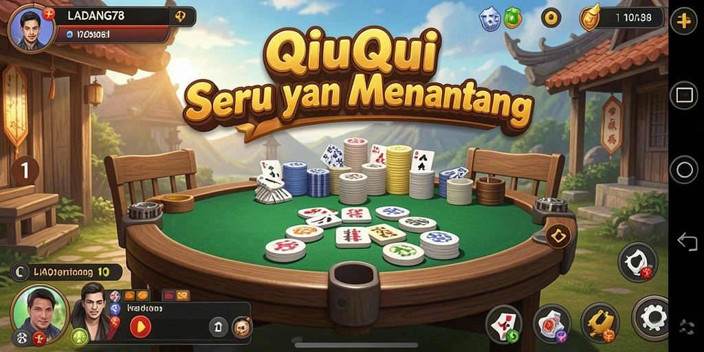 Tampilan gameplay menarik di LADANG78 dengan aksi QiuQiu.
