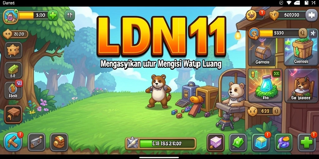 Tampilan gameplay LDN11 yang menawan dengan fitur Idle yang mengasyikkan.