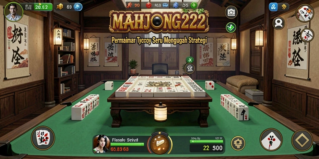 Tampilan menarik dari gameplay Tycoon di MAHJONG222.