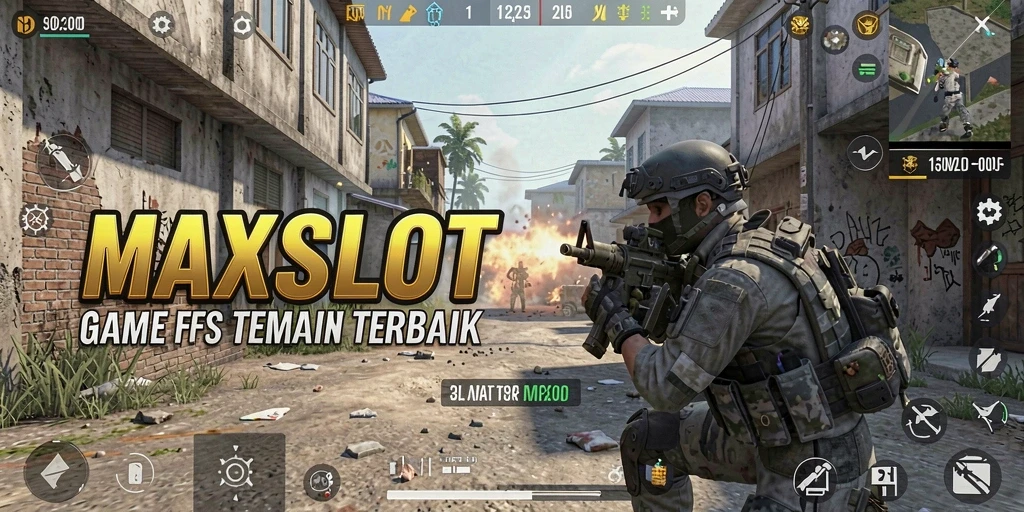 Tangkapan layar gameplay <strong>MAXSLOT</strong> menunjukkan aksi menembak yang seru dan mendebarkan.