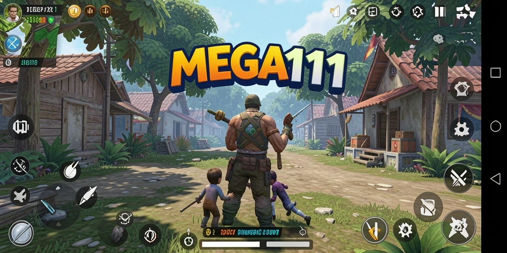 Tampilan gameplay simulasi yang mendalam dan interaktif.