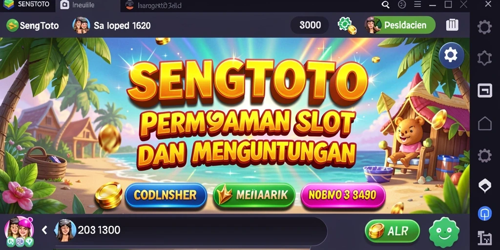 Tampilan gameplay seru dari SENGTOTO dengan berbagai tema slot.
